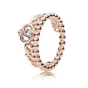 Pandora My Princess Tiara Ring – Size 6 – Rose Gold-Plated – w/ Box